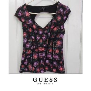 Guess Corset-Style Top with Back Cut Out